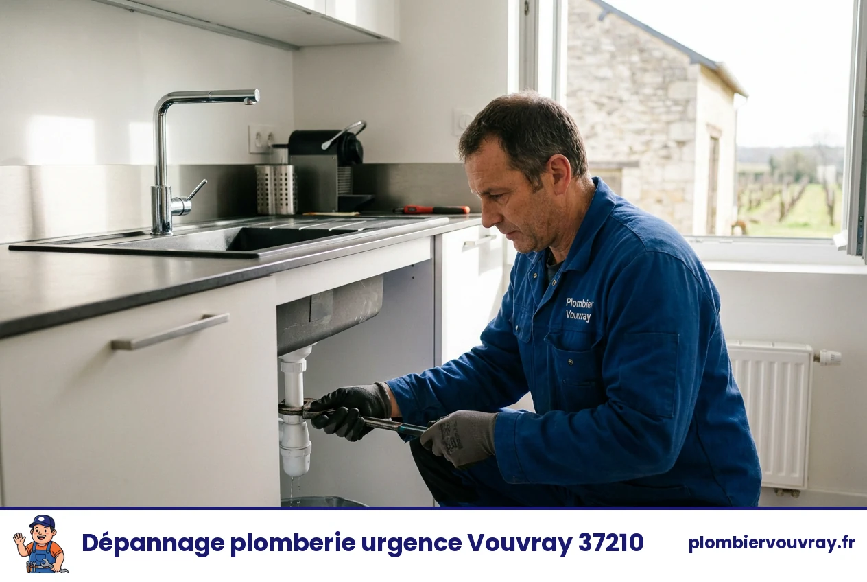 Dépannage plomberie urgence à Vouvray
