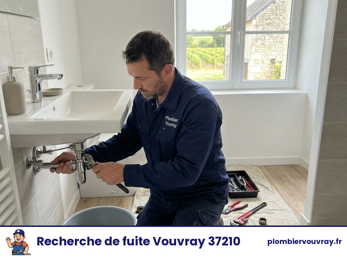 Plombier Vouvray — recherche de fuite
