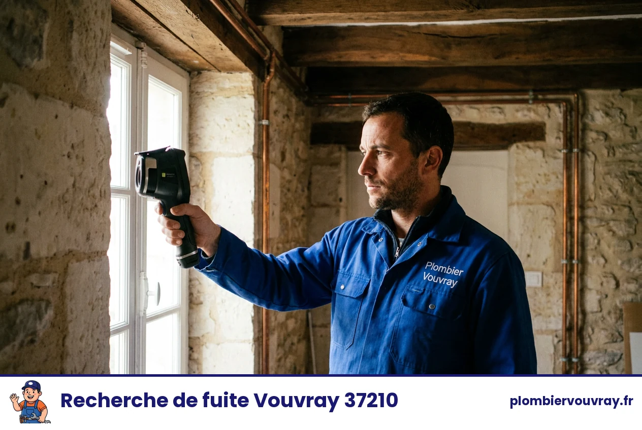 Recherche de fuite à Vouvray