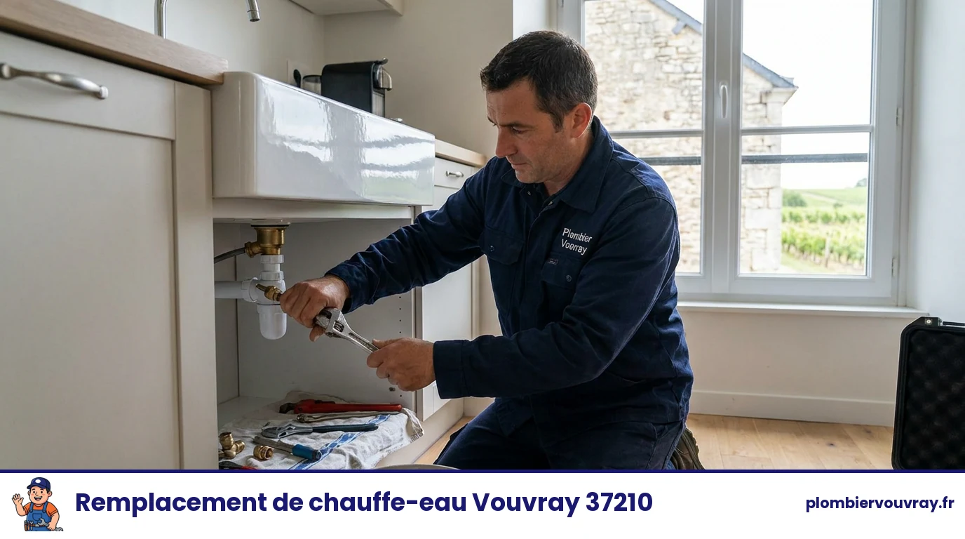 Plombier Vouvray — remplacement de chauffe-eau