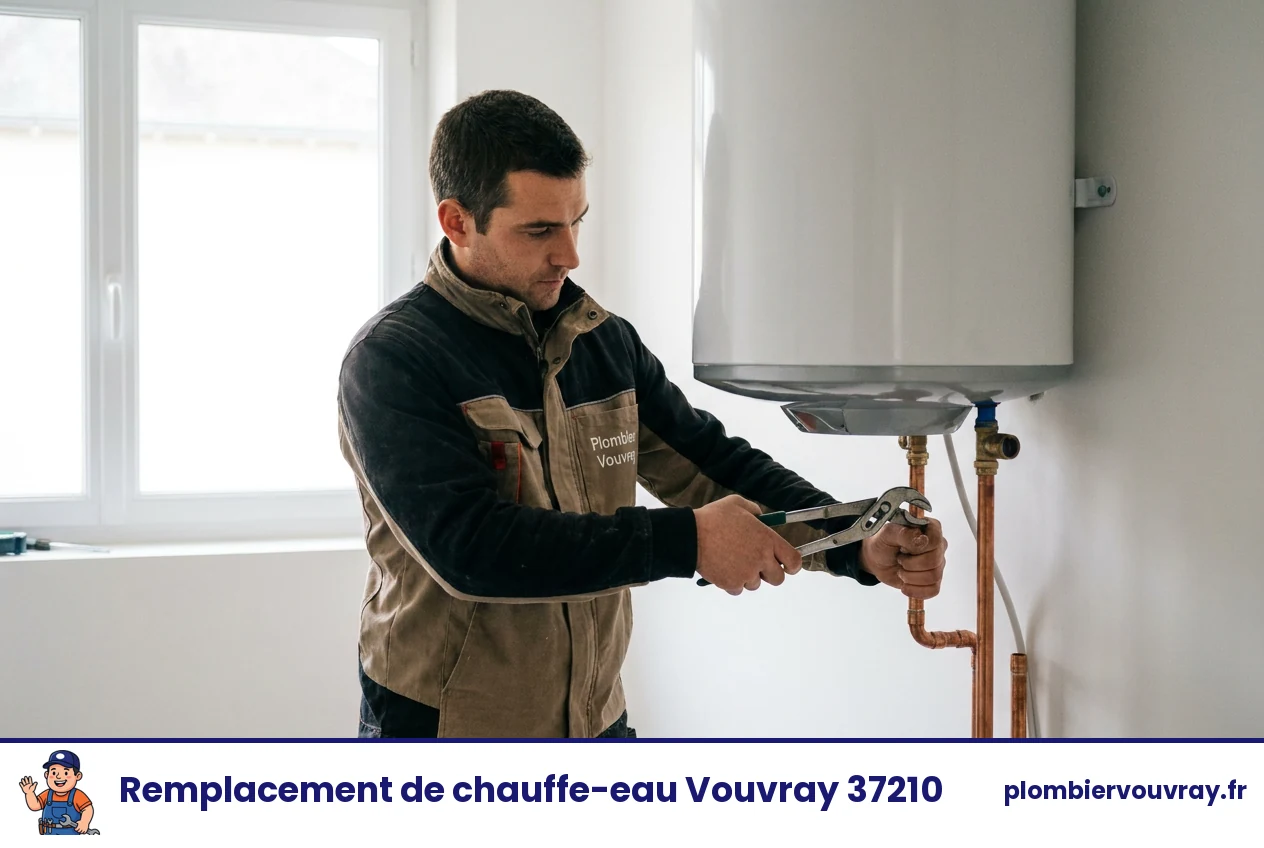 Remplacement de chauffe-eau à Vouvray