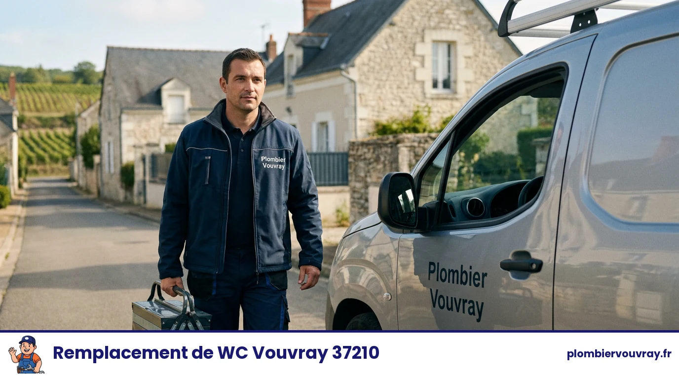Plombier Vouvray — remplacement de wc