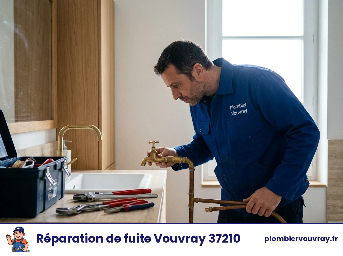 Plombier Vouvray — réparation de fuite