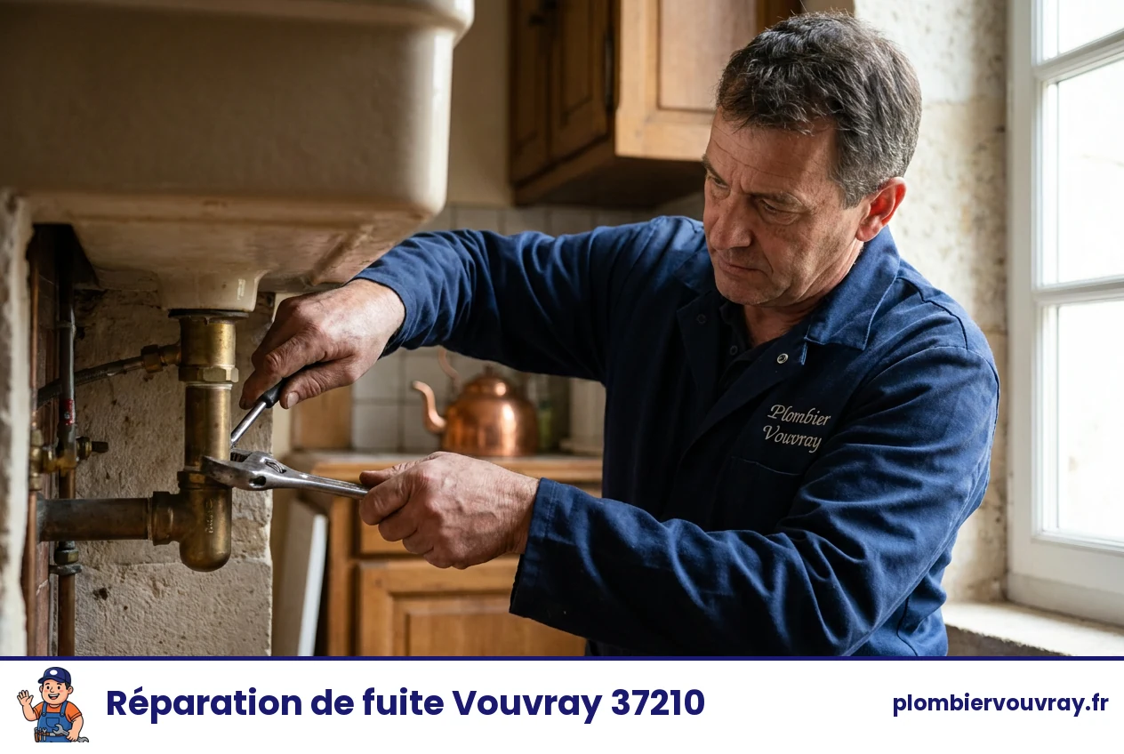 Réparation de fuite à Vouvray